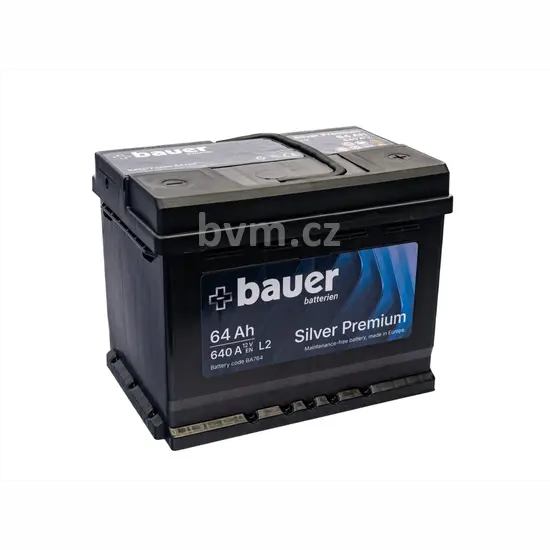 Autobaterie BAUER SILVER Premium 64Ah 12V 640A