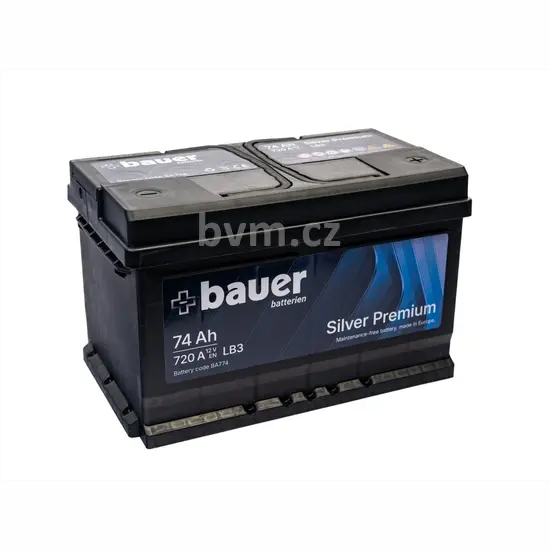 Autobaterie BAUER SILVER Premium 74Ah 12V 720A