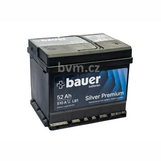 Autobaterie BAUER SILVER Premium 52Ah 12V 510A