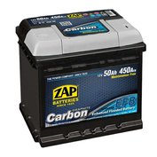 Autobaterie ZAP CARBON EFB 50Ah 12V 450A 206X175X190