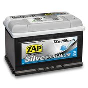 Autobaterie ZAP SILVER Premium 78Ah 12V 750A 275x175x175