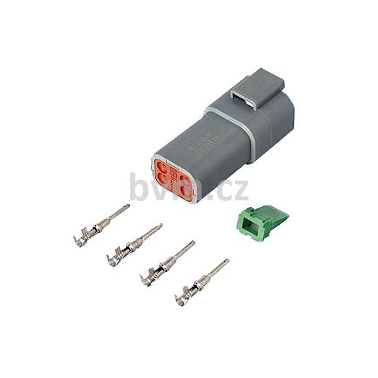 Sada zásuvky 4-polové DEUTSCH