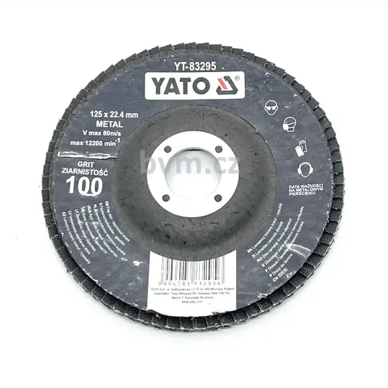 Lamelový kotouč šikmý 125mm zrnitost 100