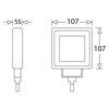 Pracovní světlomet LED 9-33V 1710 lm - 0,35 m kabel