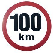 Nálepka omezená rychlost 100 Km ø 190 mm