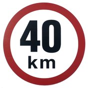 Nálepka omezená rychlost 40 Km ø 190 mm