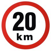 Nálepka omezená rychlost 20 Km ø 190 mm