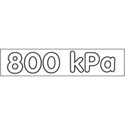 Nálepka označení tlaku 800 kPa